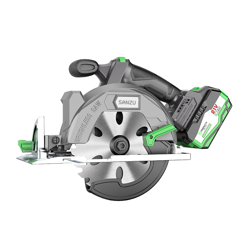 Sierra circular eléctrica sin escobillas portátil para carpintería de 165 mm y 21 V