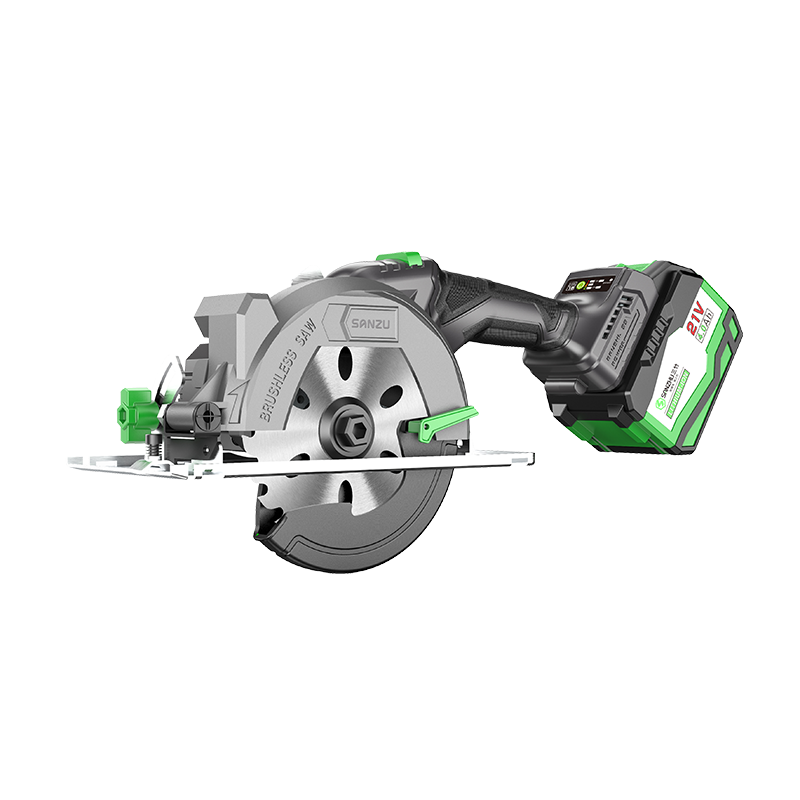 Sierra circular eléctrica de litio sin escobillas de 140 mm y 21 V